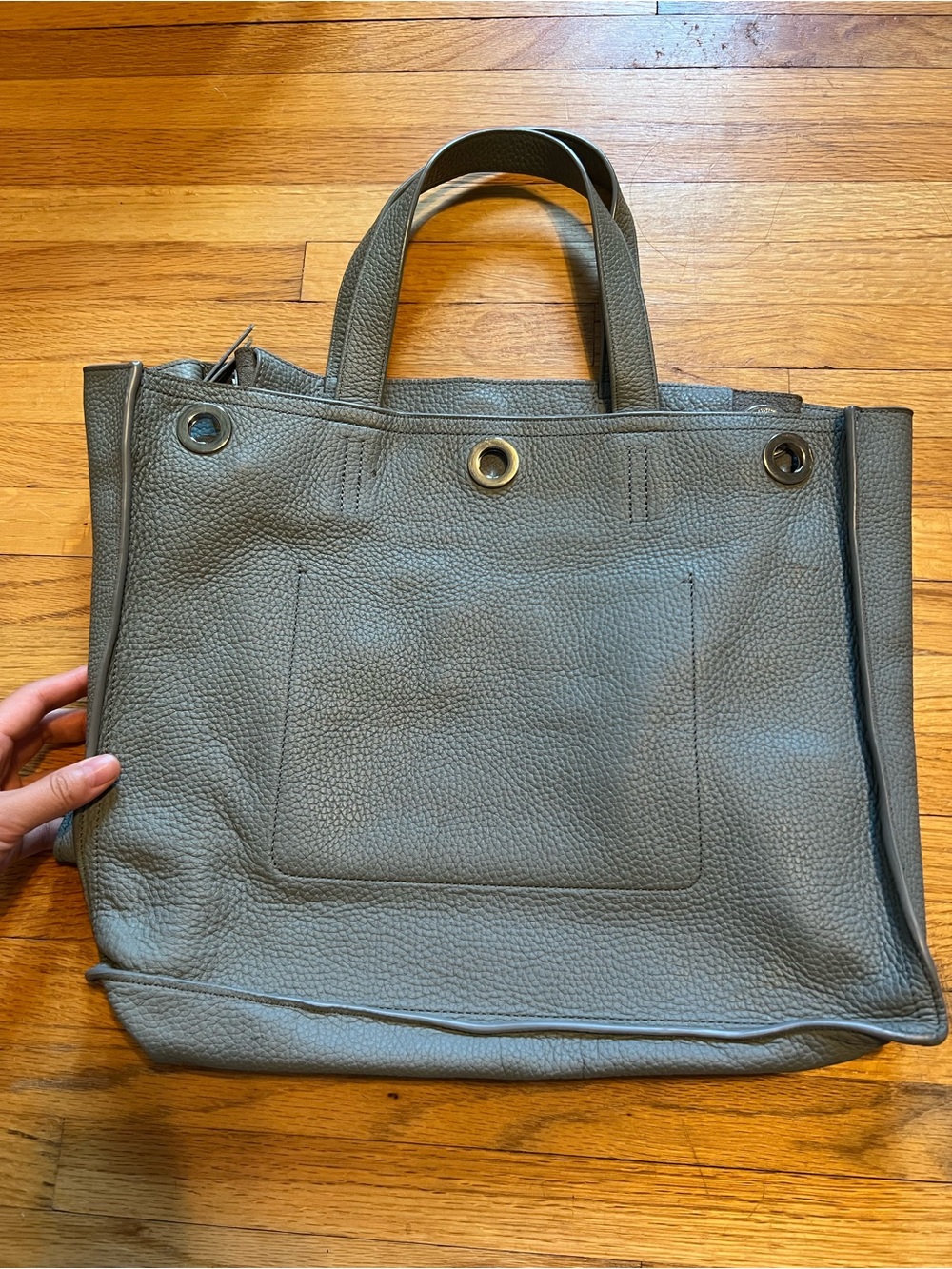 All Saints Leather Tote
